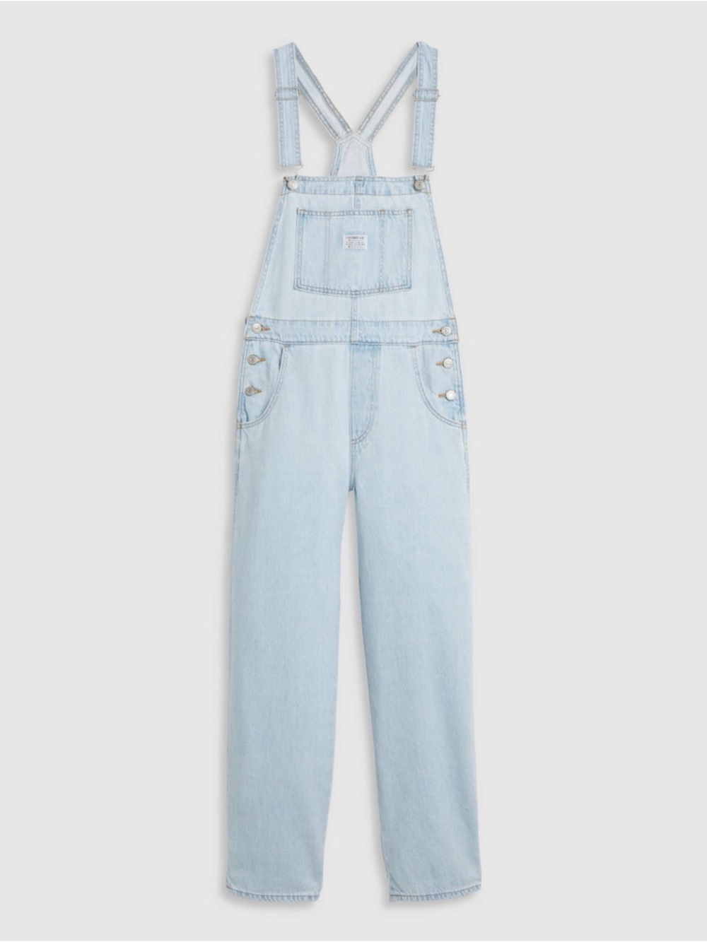 Light Wash Denim Overalls - Classic Bib Style Levi